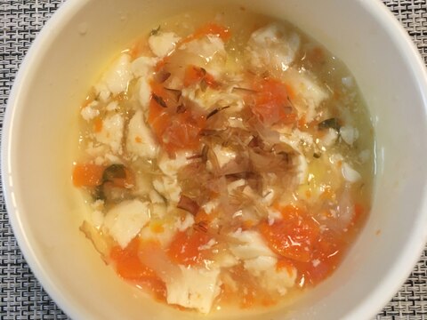 離乳食 中期☆レンジで簡単！野菜と豆腐のトロトロ